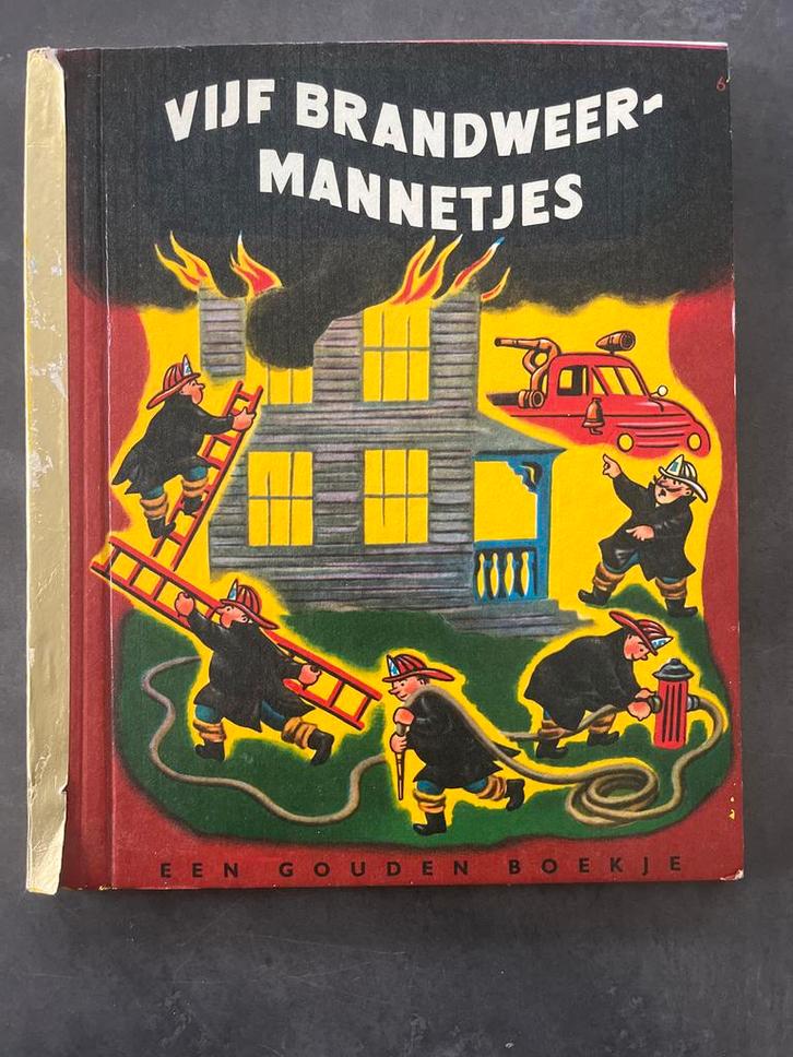 Vijf Brandweermannetjes - Gouden Boekje, Boeken, Kinderboeken | Jeugd | onder 10 jaar, Gelezen, Sprookjes, Ophalen of Verzenden
