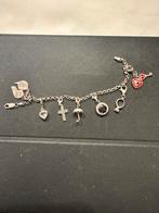 Zilveren Armbandje met Bedels, Ophalen of Verzenden, Zo goed als nieuw, Zilver, Met bedels of kralen