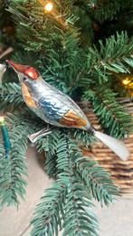 Mooi oud vintage kerstvogeltje op clip., Ophalen of Verzenden, Gebruikt