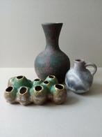 Vazen.Keramiek. Bruisglazuur/Raku.Handgemaakt.Pr.p/st.vanaf, Overige kleuren, Aardewerk of Porselein, Ophalen of Verzenden, Zo goed als nieuw