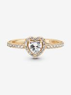 pandora raised heart ring 14k goud limited edition, Sieraden, Tassen en Uiterlijk, Ophalen, 18 tot 19, Nieuw, Dame