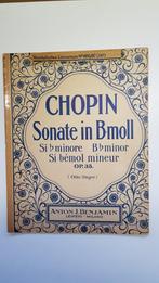 CHOPIN.  Sonate .  B moll. Leipzig., Muziek en Instrumenten, Bladmuziek, Gebruikt, Klassiek, Ophalen of Verzenden, Artiest of Componist