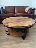 Ronde salontafel - 90cm diameter, Huis en Inrichting, Tafels | Salontafels, Ophalen of Verzenden, Gebruikt, Rond, Minder dan 50 cm