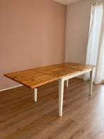 Uitschuifbare houten eettafel, Huis en Inrichting, Tafels | Eettafels, Ophalen
