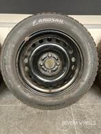 15” Peugeot 207 / 208 / Partner velgen + winterbanden 4x108, Auto-onderdelen, Banden en Velgen, Gebruikt, 15 inch, Banden en Velgen