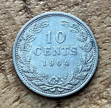 10 cent 1904 Wilhelmina beschikbaar voor biedingen