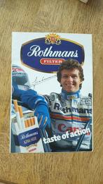 A-4 formaat sticker Rothmans coureur Jan Lammers, Ophalen of Verzenden, Overige typen