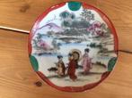 schoteltje japan geisha hand beschilderd schotel kutani, Ophalen of Verzenden