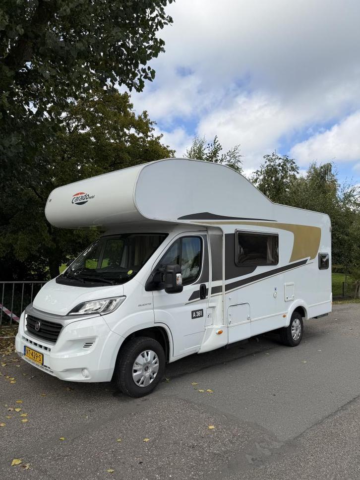 Carado A361 alkoof camper uit 2017 6 persoons, Caravans en Kamperen, Campers, Bedrijf, tot en met 6, Half-integraal, Carado, Diesel