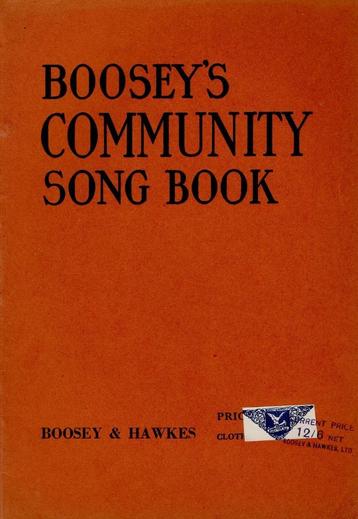  Pianoboek - Boosey's Community song book beschikbaar voor biedingen