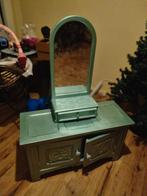 Vintage Kaptafel met Spiegel, Ophalen, Gebruikt, 105 cm of meer, 75 tot 100 cm