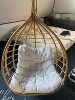 Hangstoel, Huis en Inrichting, Stoelen, Ophalen, Riet of Rotan, Wit, Zo goed als nieuw