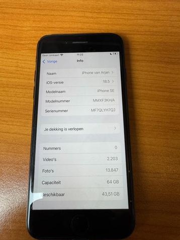 Iphone SE (2022) 64 GB beschikbaar voor biedingen