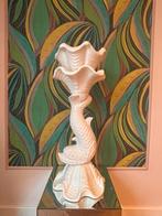 Keramieken planten zuil Koi karper, Ophalen, Gebruikt