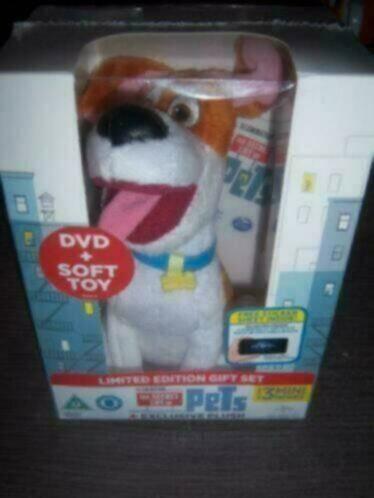 HUISDIERGEHEIMEN DVD-Giftset (met soft toy) nieuw in seal, Cd's en Dvd's, Dvd's | Kinderen en Jeugd, Nieuw in verpakking, Film