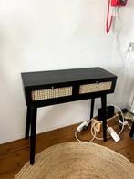 Webbing side table 2 laden - zwart - 80x30x70-cm, Huis en Inrichting, Tafels | Sidetables, Ophalen, Gebruikt, 75 cm of meer, Minder dan 50 cm