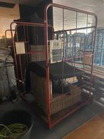 Rode Rolcontainer, Ophalen, Gebruikt, Twee, Metaal