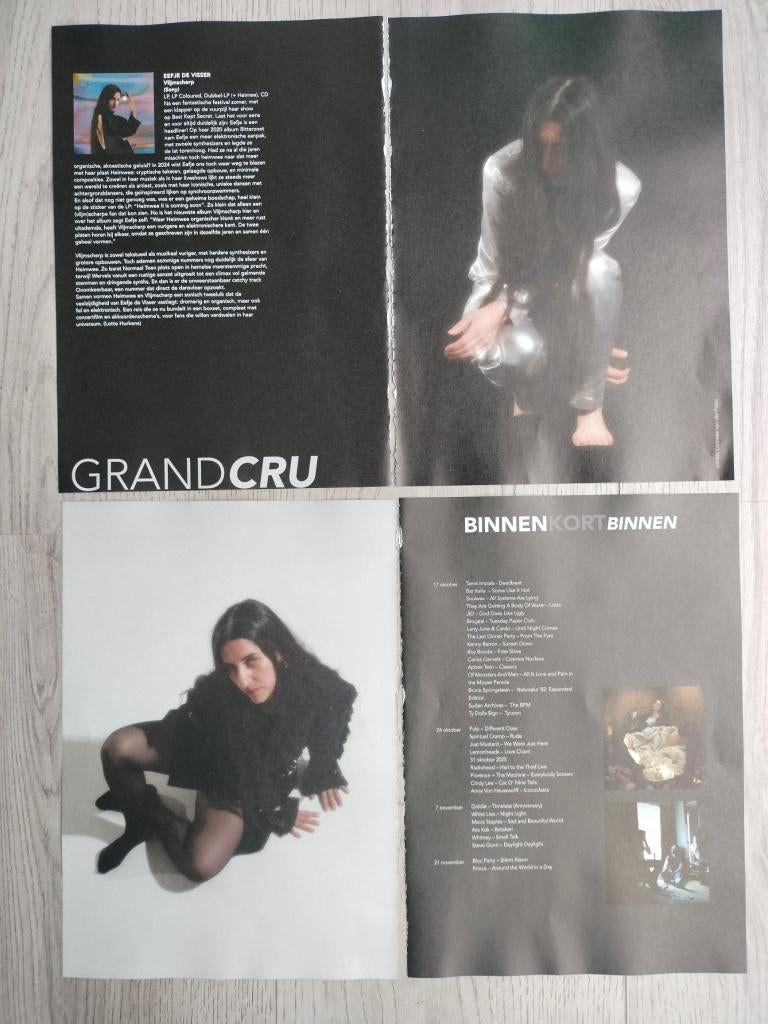 Eefje de Visser 2 pagina’s RecordZine 7 oktober 2025, Verzenden, Zo goed als nieuw, Boek, Tijdschrift of Artikel