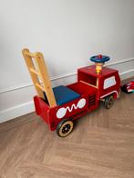 Loopwagen brandweerauto loopauto brandweer hout, Ophalen, Gebruikt