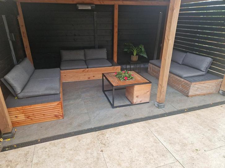 Tuinmeubelen inclusief tafel., Tuin en Terras, Tuinsets en Loungesets, Zo goed als nieuw, Loungeset, Aluminium, 6 zitplaatsen