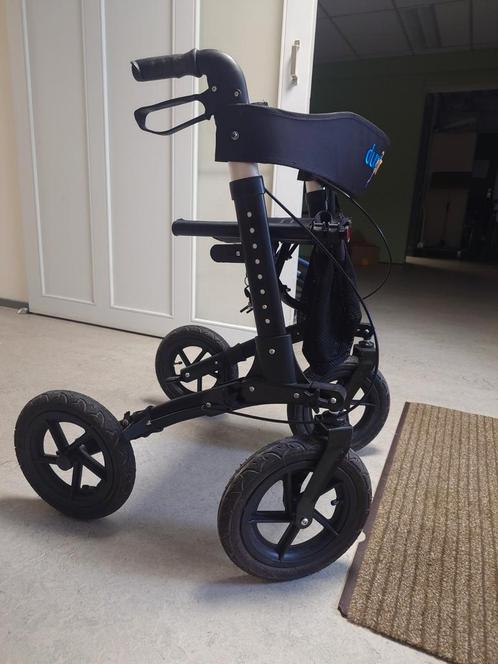 Rollator - Handicare - Zwart (Dunimed), Diversen, Rollators, Zo goed als nieuw, Lichtgewicht, Opvouwbaar, Ophalen of Verzenden