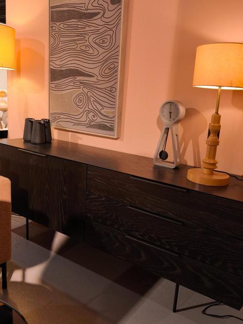 Zuiver dressoir Travis zwart, Huis en Inrichting, Kasten | Dressoirs, Nieuw, 150 tot 200 cm, 25 tot 50 cm, Met lade(s), Met deur(en)
