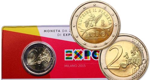 Twee Euro Italië 2015: Expo Milaan [Blister BU], Postzegels en Munten, Munten | Europa | Euromunten, Losse munt, 2 euro, Italië