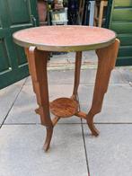 Amsterdamse school bijzettafeltje met koper blad, Antiek en Kunst, Ophalen