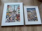 Posters in frame - Parijs - set van 2, Antiek en Kunst, Ophalen