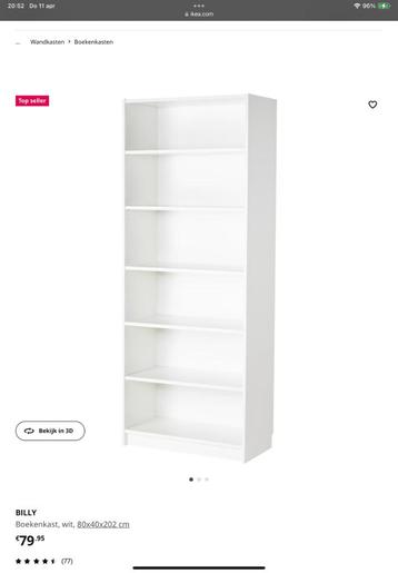 Ikea Billy Boekenkast + extra bovendeel 