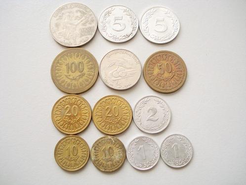 Munten - Tunesië - 1960 tot 1983, Postzegels en Munten, Munten | Afrika, Losse munt, Overige landen, Ophalen of Verzenden