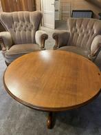 Antieke salon tafel met twee ruime zetels, Ophalen