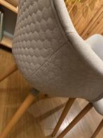 Twee gestoffeerde grijze design kuipstoelen van Kuka Home, Ophalen, Gebruikt, Twee, Stof