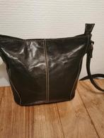 Zwarte leren tas Dr bag, Sieraden, Tassen en Uiterlijk, Tassen | Damestassen, Ophalen of Verzenden, Zo goed als nieuw, Zwart, Handtas