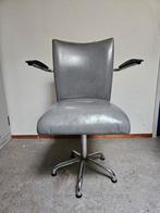 Gebroeders De Wit bureaustoel - Vintage Design, Ophalen of Verzenden, Gebruikt, Grijs, Bureaustoel