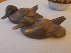 Antieke Houten Eenden Set, Antiek en Kunst, Ophalen of Verzenden