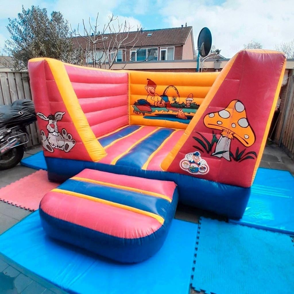 Springkussen Kabouterland te huur vanaf 79,99, Ophalen, Zo goed als nieuw, Overige