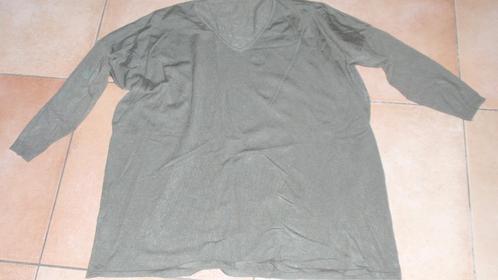 NIEUW Damestrui mt L/XL groen viscose lang model en V Hals, Kleding | Dames, Truien en Vesten, Nieuw, Maat 46/48 (XL) of groter