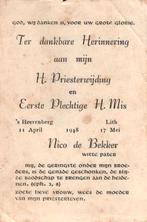 Bekker de Nico 's-Heerenberg 1948 Lith, Ophalen of Verzenden