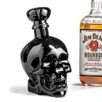 Zwarte Skull Bottle - Doodshoofd - 750 ml, Ophalen of Verzenden, Nieuw, Overige typen