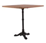 Terrastafel teakhout gietijzer vierkant 70 x 70 cm, Info@edvonline.nl, Nieuw, Ophalen of Verzenden, Inductorstraat 9b Veenendaal