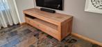 Teakhouten tv kast met 3 laden. Lengte 175 cm, Ophalen, Gebruikt, 150 tot 200 cm, Minder dan 100 cm