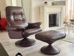 Lederen fauteuil, Huis en Inrichting, Banken | Bankstellen, Ophalen, Eenpersoons, Minder dan 75 cm, Luxe