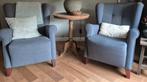 2 landelijke fauteuils, Huis en Inrichting, Fauteuils, Ophalen, Gebruikt, 75 tot 100 cm, Landelijk