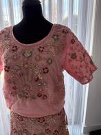 Indiase lehenga en blouse maat 42/44 Bollywood roze, Overige typen, Maat 42/44 (L), Ophalen of Verzenden, Zo goed als nieuw