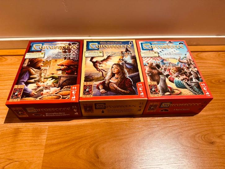 Sinterklaas: uitbreidingen bordspel Carcassonne (nieuw), Hobby en Vrije tijd, Gezelschapsspellen | Bordspellen, Nieuw, Een of twee spelers