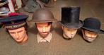 Display hoofden / hoofd / voor helm baret schuitje cap, Verzamelen, Militaria | Algemeen, Ophalen of Verzenden, Helm of Baret
