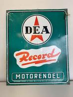 DEA Record motor olie reclamebord, Reclamebord, Gebruikt, Ophalen of Verzenden