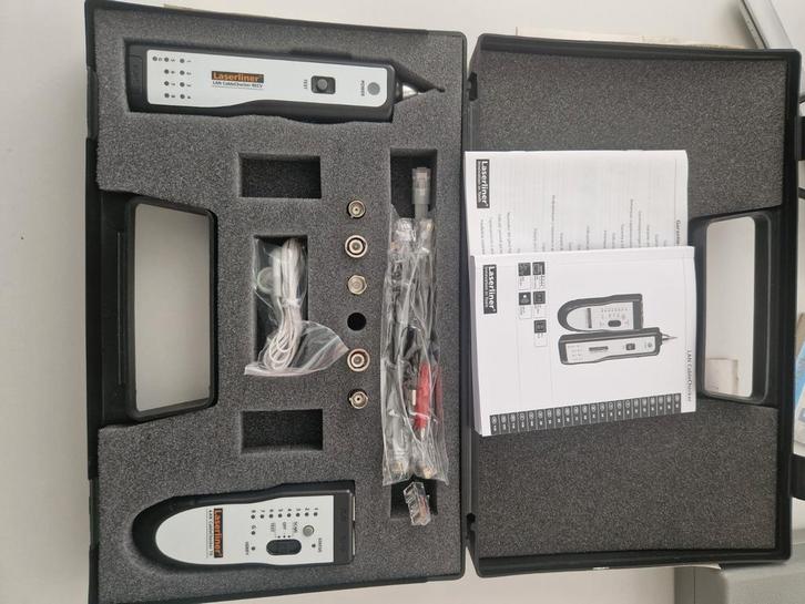 Laserliner kabel- en lijntesterset, de 'LanCable Checker'. , Audio, Tv en Foto, Televisiebeugels, Nieuw, Ophalen of Verzenden