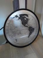 Ronde Wanddecoratie Schilderij Oude Landkaart, Ophalen, Zo goed als nieuw